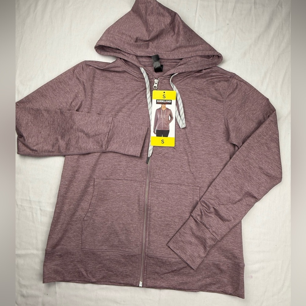 Kirkland Signature Mauve light weight Zip-Up Jacket New size small